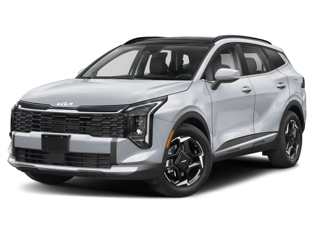 2026 Kia Sportage EX in Wolf Gray — front three-quarter view