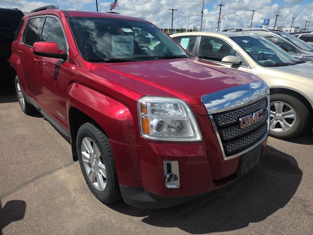 2013 GMC Terrain SLT-1 in Crystal Red Tintcoat — front three-quarter view